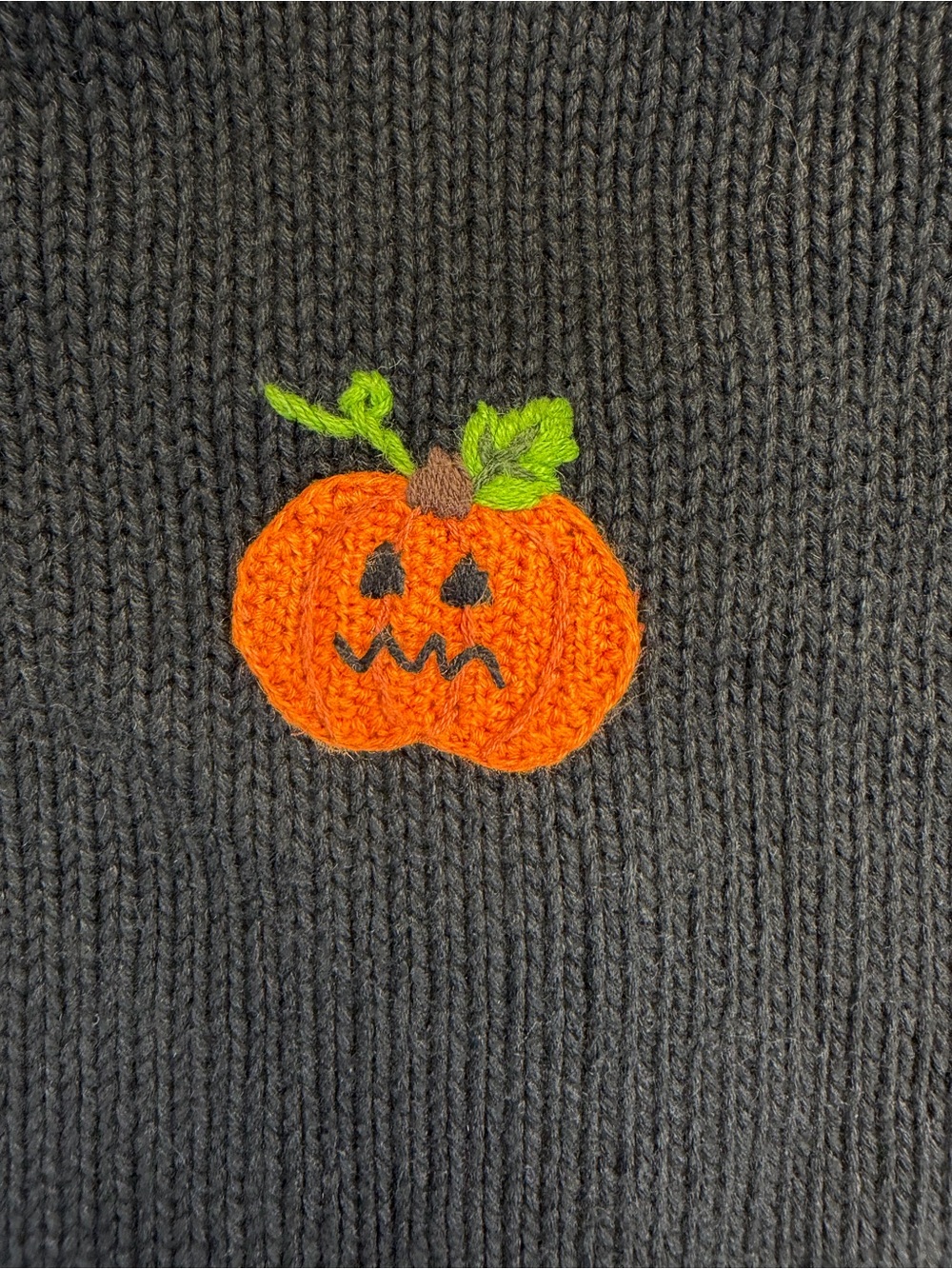 Vintage Halloween Zip Up Cardigan Sweater Large Croft Barrow Grandma Cats Bats - Picture 13 of 13